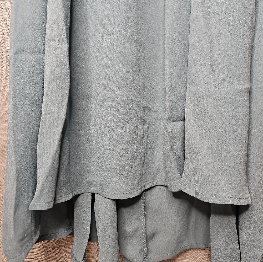 NWT Cupshe Moss & Fern Green Cover-Up Mini Dress New Small - Picture 5 of 14